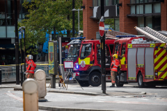 Manchester Central and Moss Side fire engine on scene